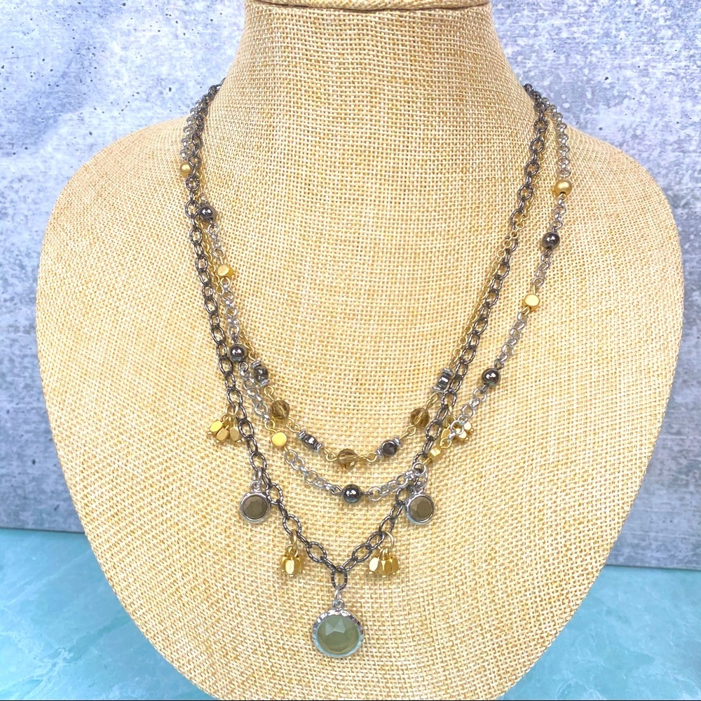 Lia Sophia dangle charm necklace with extender
